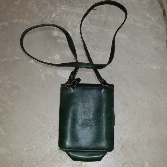 Roots Bags Vintage Roots Crossbody Purse Green Leather Poshmark